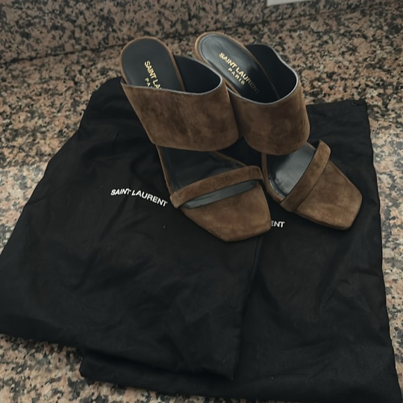 YSL Suede Sandals. - Picture 8 of 8